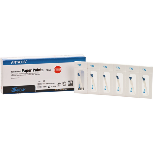 Sterile papirpoints 180 stk. Taper.02, ISO 030