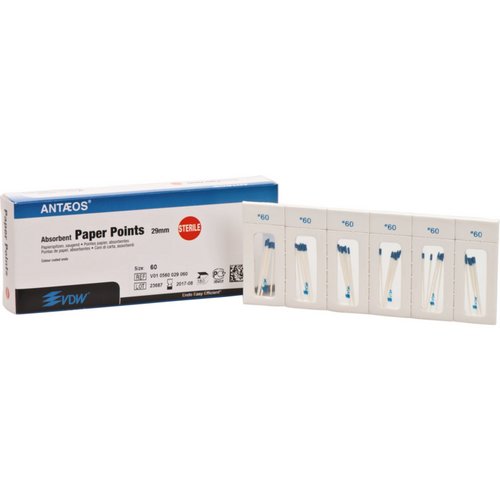 Sterile papirpoints 180 stk. Taper .02, ISO 060