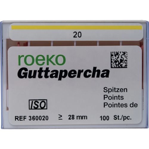 Roeko guttapercha points 100 stk. ISO 020