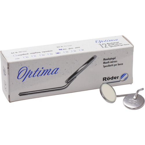 Optima munnspeil 12 stk. klare, plan 4