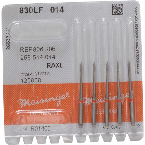 Diamant 830 5 stk. rød fin, RA XL, figur 258, ISO 014