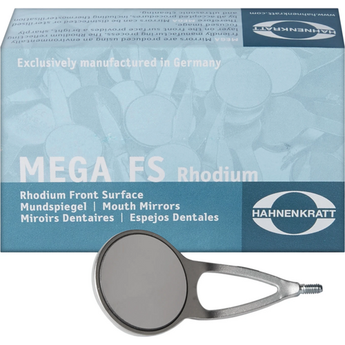 MEGAretract munnspeil 6 stk. 5 flat, 24 mm, åpen form, SS-gjenger