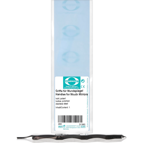 Speilskaft stk. SS-skaft, polert rustfritt stål, hul