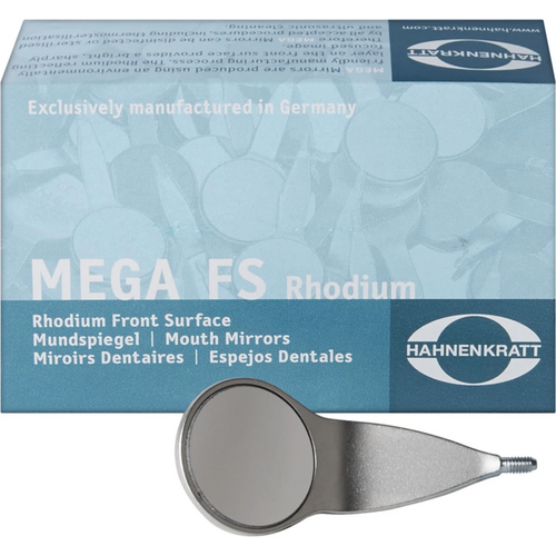 MEGAretract munnspeil 6 stykker 4 flat, 22 mm, SS-gjenger