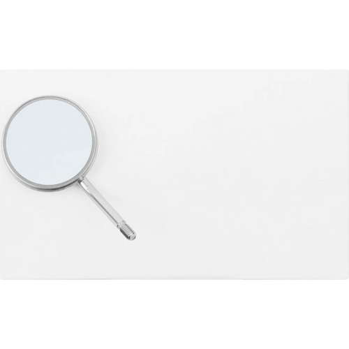 Munnspeil 12 stk. 22 mm, fasong 4, frontspeil, flat