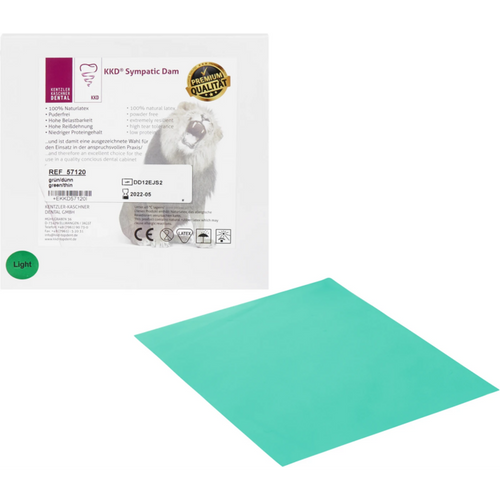 KKD SympaticDam Premium 36 stk grønn, 15 x 15 cm, tynn