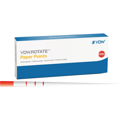 VDW.ROTATE Papirpoints 180 stk. Taper.06 ISO 025