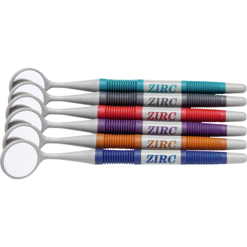 Crystal HD munnspeil Soft Grip 12 stk. assorterte metalliske, størrelse 4,  22 mm