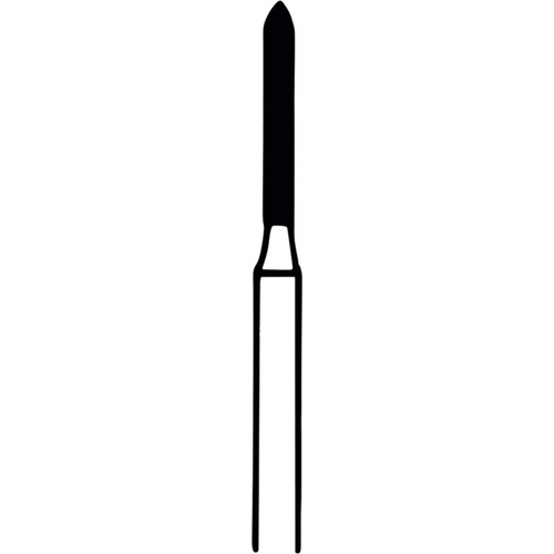 Diamant 868 5 stk. rød fin, FG, fasong 289 Torpedo, 8 mm, ISO 008