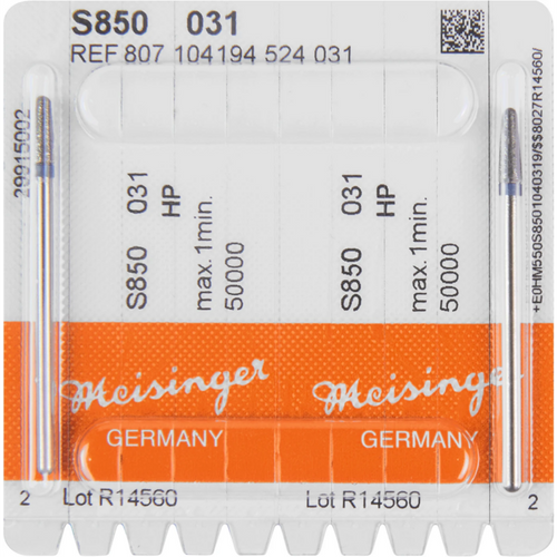 Sintered diamanter S850 2 stk blå medium, HP, figur 194 konus, 8,5 mm, ISO 031