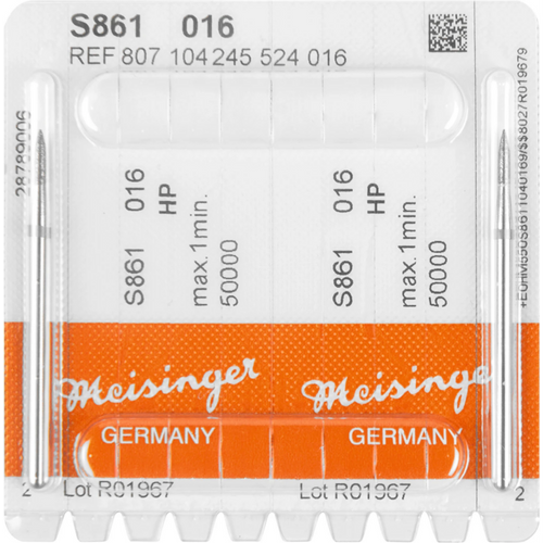 Sintered diamanter S861 2 stk blå medium, HP, figur 245, 6 mm, ISO 016