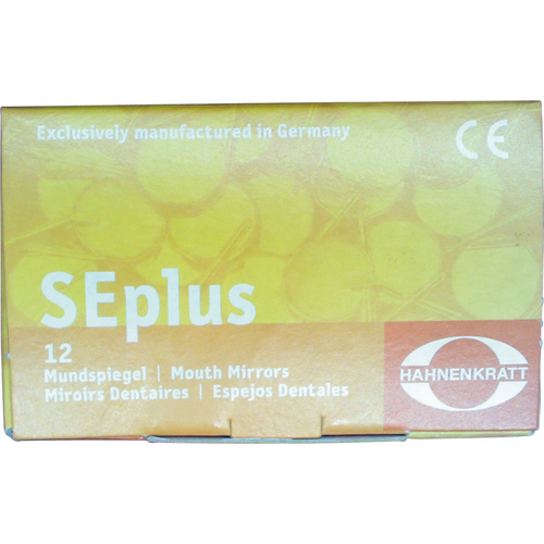 SEplus munnspeil 12 stk, SS håndtak 3 hul