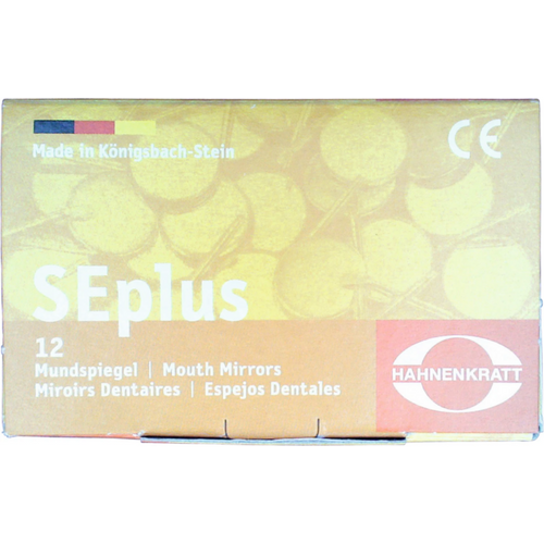 SEplus munnspeil 12 stk., SS håndtak 3 flatt, 20 mm