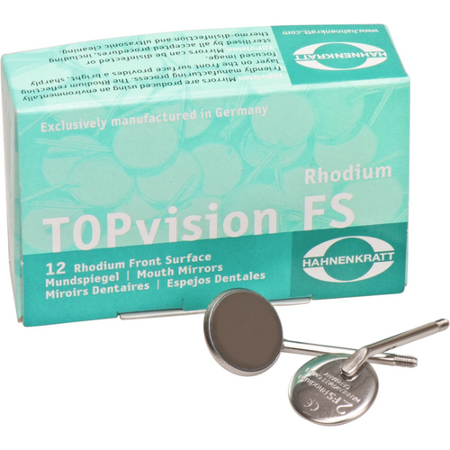 TOPvision FS 12 speil rustfritt skaft 2 flatt, Ø 18 mm