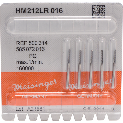 HM Finisher bor 212 5 stk. fin, FG, figur 585 konisk avrundet kant, 8 mm, ISO 016