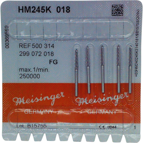 HM Finisher bor 245 5 stk. fine FG, fasong 299 konisk torpedo, 10 mm, ISO 018