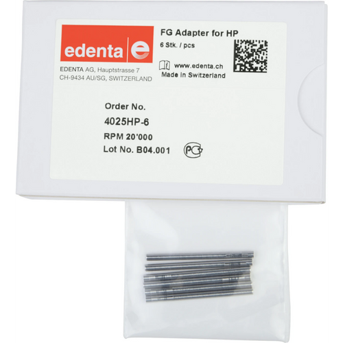 Adapter FG 6 stk. med fjær, fra FG til HP, ISO 016