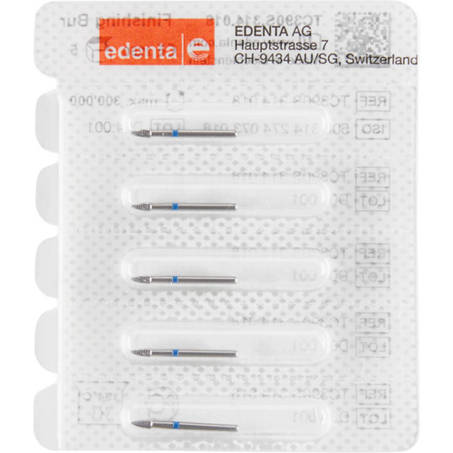 HM-S Finisher bor 5 blå, 12 skjærekanter, FG, fasong 274 flamme, 3,7 mm, ISO 018