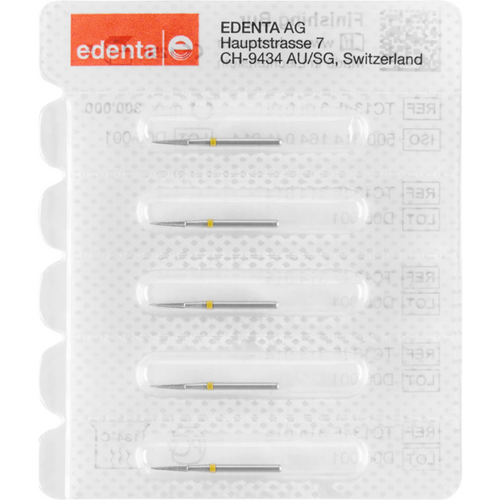 TC134 HM finisher 5 middels spiss, rød, 8 skjærekanter, FG, fasong 164, 6 mm, ISO 014