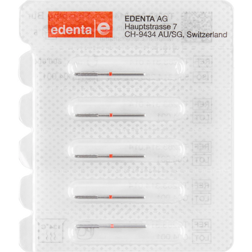 TC283 HM finisher 5 røde, 12 skjærekanter, FG, fasong 288 Torpedo, 8 mm, ISO 014