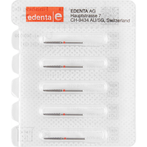 TC284 HM finisher 5 røde, 12 skjærekanter, FG, Figur 299 konisk torpedo, 10 mm, ISO 018