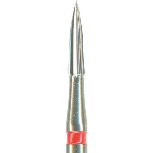 TC246 HM finisher 5 røde, 12 skjærekanter, FG, figur 496 Flamme lang, 5,4 mm, ISO 012