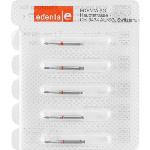 TC46 HM finisher 5 røde, 12 skjærekanter, RA, figur 254 flamme, 3,5 mm, ISO 014