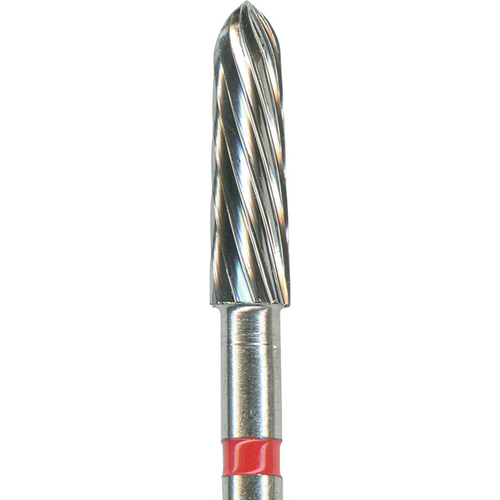 TC283 HM finisher 5 røde, 12 skjærekanter, RA, fasong 298 Torpedo konisk, 8 mm, ISO 021