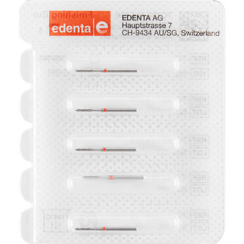 TC282 HM finisher 5 røde, 8 skjærekanter, FG, Figur 288 Torpedo, 6 mm, ISO 010