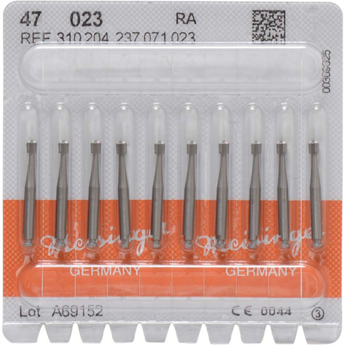 Stålbor finisher 41 10 stk RA, Figur 001 Kule, ISO 023