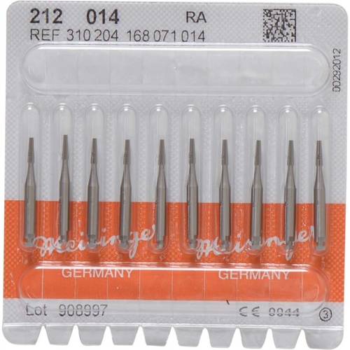 Stålbor finisher 212 10 stk RA, fasong 168 konisk flat, 4,8 mm, ISO 014