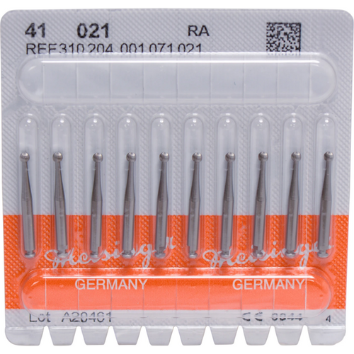 Stålbor finisher 41 10 stk. RA, Figur 001 Kule, ISO 021