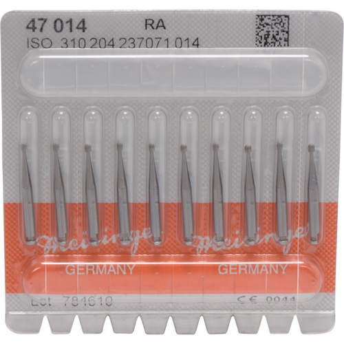Stålbor finisher 47 10 stk. RA, figur 237 Pæreformet, 1,7 mm, ISO 014