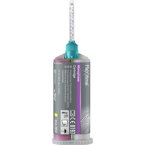 Flexitime 2 x 50 ml dobbelpatron Monofase, medium flytende, 6 grønne blandespisser 1:1