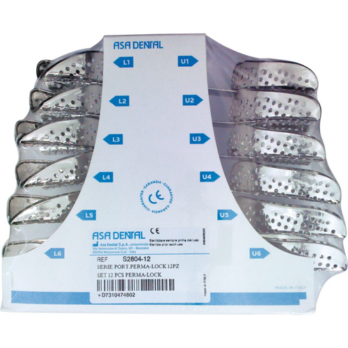 PERMA-LOCK avtrykkskje sett med 12 stk. OK + UK perforert