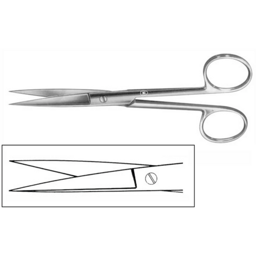 Kirurgisk saks stk. HSB 108-18, 185 mm, rett