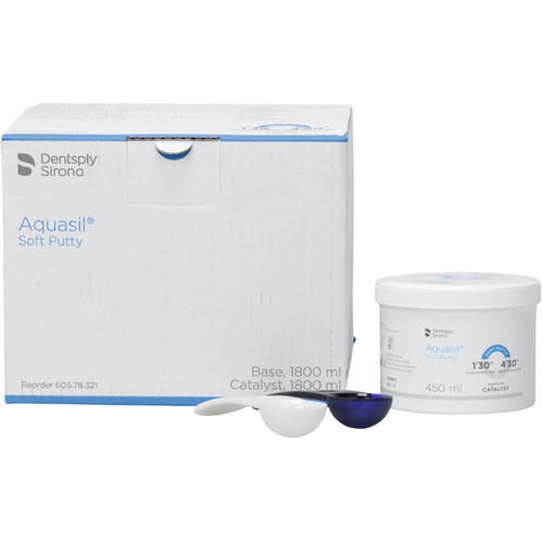 Aquasil Soft Putty refillpakning 4 x 450 ml base, 4 x 450 ml katalysator