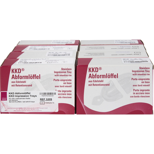 KKD avtrykkskje tannløs 8 stk. hel