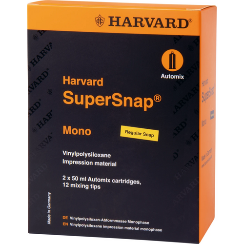 Harvard SuperSnap 2 x 50 ml dobbelpatron mono blå, 12 blandespisser