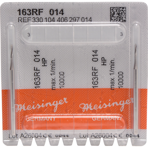 Kirurgisk hardmetallfreser 163 2 rustfritt stål, HP, figur 406, 5 mm, ISO 014