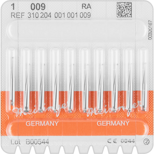 Stålbor 1 10 stk RA, fasong 001, ISO 009