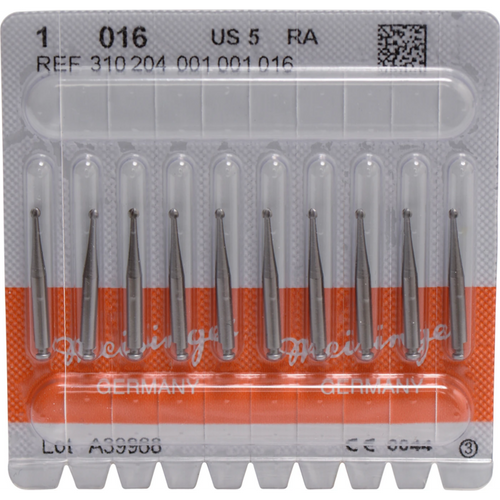 Stålbor 1 10 stk RA, fasong 001, ISO 016