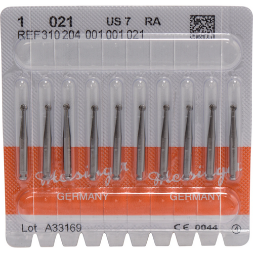 Stålbor 1 10 stk RA, fasong 001, ISO 021