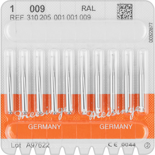 Stålbor 1 10 stk. RA L, figur 001, ISO 009