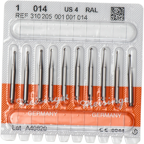 Stålbor 1 10 stk. RA L, fasong 001, ISO 014