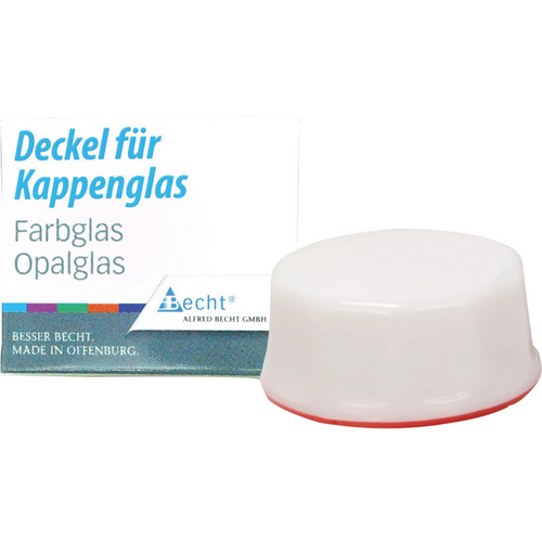 Kappeglass av simplex opalglass erstatningslokk med rød ring