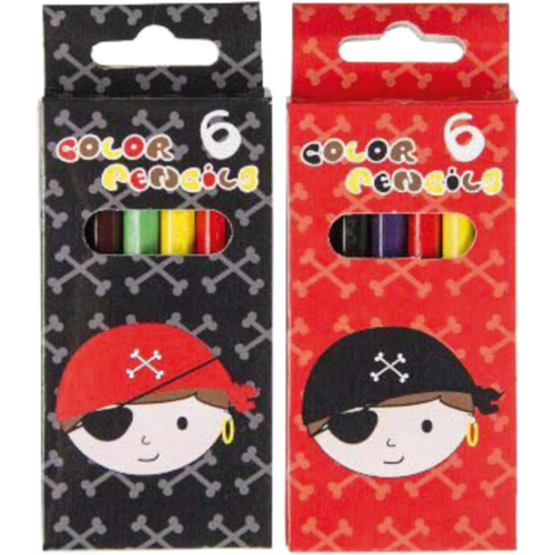 Pirate fargeblyanter 24 x 6 stk