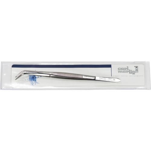 Dental pinsett  Flagg stk. 16 cm, rillet