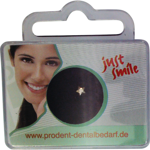 prodental Diamonds tannsmykke stk. stjerne, topas, 3 mm