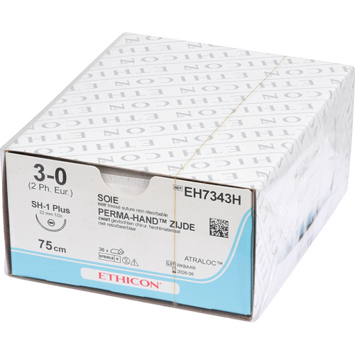 PERMA-HAND SILK 36 stk svart, 75 cm, SH1 plus, USP 3-0, tykkelse 2